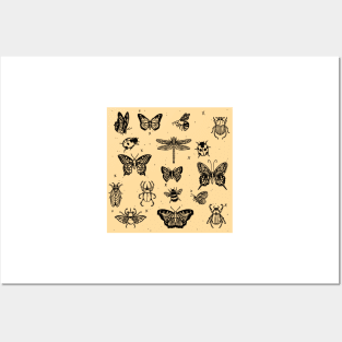 Insect Pattern Posters and Art